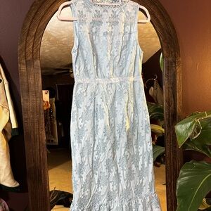 🦋Baby Blue Lace Dress - Francesca's - Size S 🦋